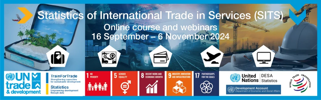 TrainForTrade e-Learning Course on Statistics of International Trade in Services 2024