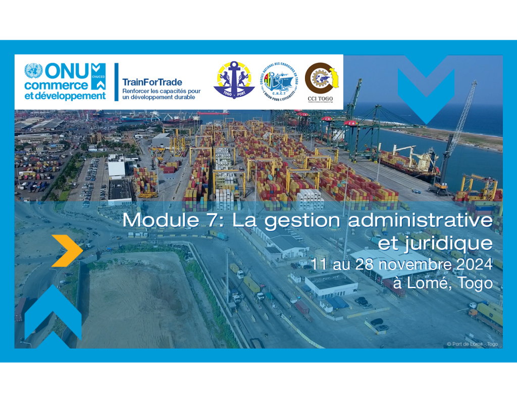 Togo: Modern Port Management Course: Delivery of Module 7